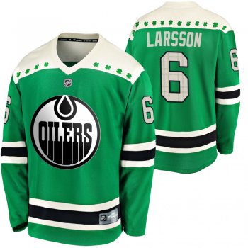 Edmonton Oilers Adam Larsson #6 Green 2020 St. Patrick's Day Breakaway Jersey