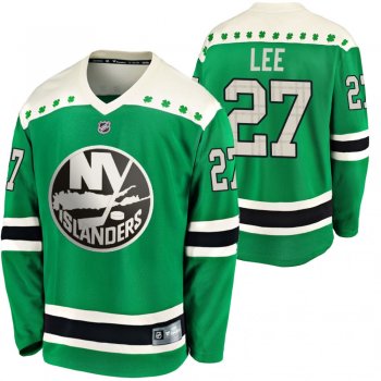 Islanders Anders Lee #27 Green 2020 St. Patrick's Day Replica Player Jersey