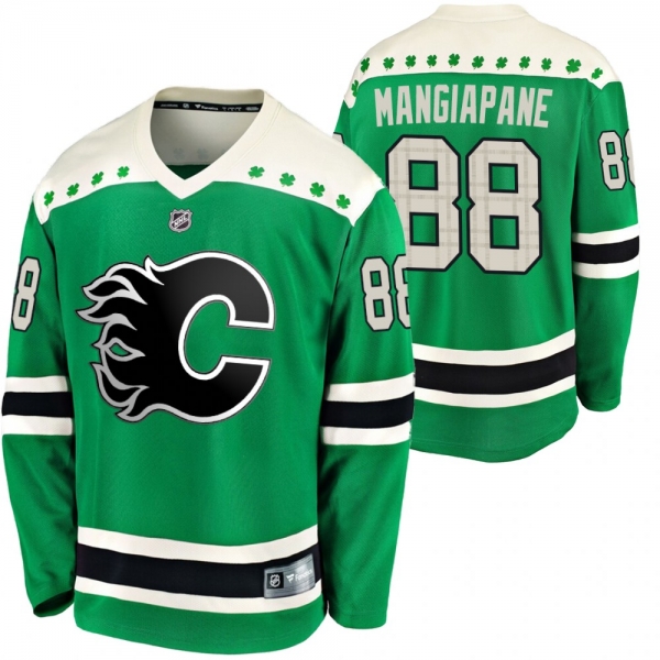 Calgary Flames Andrew Mangiapane #88 Green 2020 St. Patrick's Day Breakaway Jersey