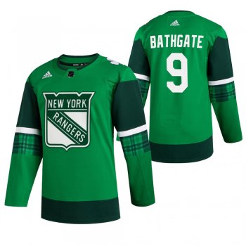 Rangers Andy Bathgate #9 Green 2020 St. Patrick's Day Authentic Player Jersey