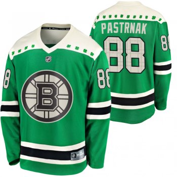 Bruins David Pastrnak #88 Green 2020 St. Patrick's Day Replica Player Jersey