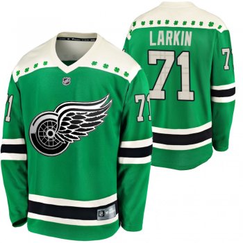 Detroit Red Wings Dylan Larkin #71 Green 2020 St. Patrick's Day Breakaway Jersey