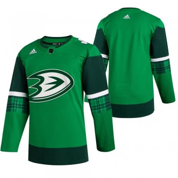 Anaheim Ducks Green 2020 St. Patrick's Day Jersey