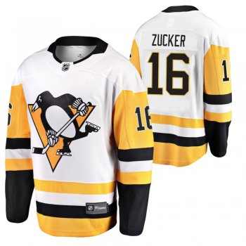 Pittsburgh Penguins Jason Zucker 2020 Transfer Jersey White Away Breakaway Player