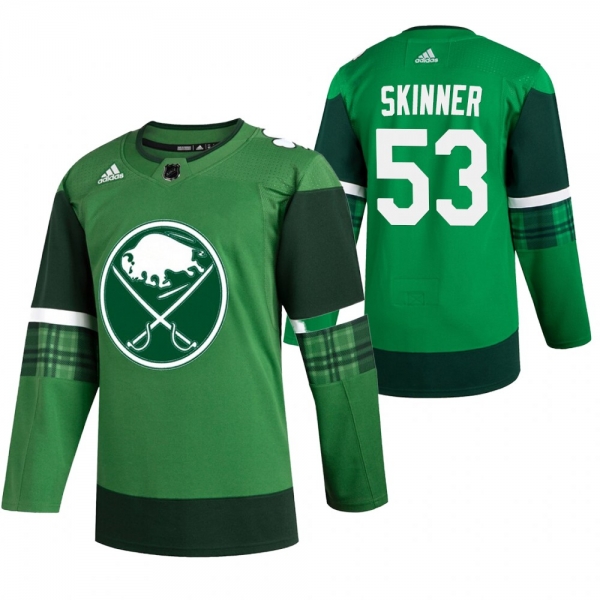 Sabres Jeff Skinner #53 Green 2020 St. Patrick's Day Authentic Player Jersey