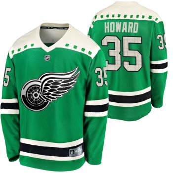 Detroit Red Wings Jimmy Howard #35 Green 2020 St. Patrick's Day Breakaway Jersey