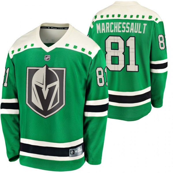 Vegas Golden Knights #81 Jonathan Marchessault Green 2020 St. Patrick's Day Breakaway Jersey