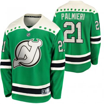 Devils Kyle Palmieri #21 Green 2020 St. Patrick's Day Replica Player Jersey