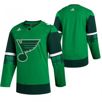 St. Louis Blues Green 2020 St. Patrick's Day Jersey