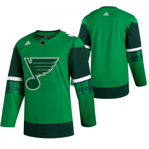 St. Louis Blues Green 2020 St. Patrick's Day Jersey