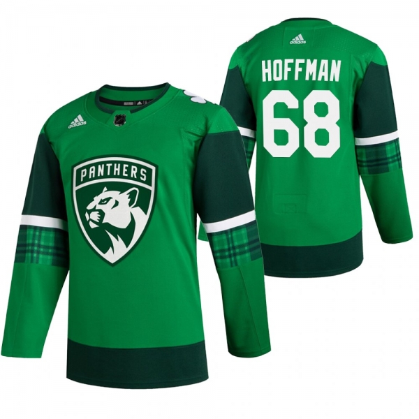 Panthers Mike Hoffman #68 Green 2020 St. Patrick's Day Authentic Player Jersey