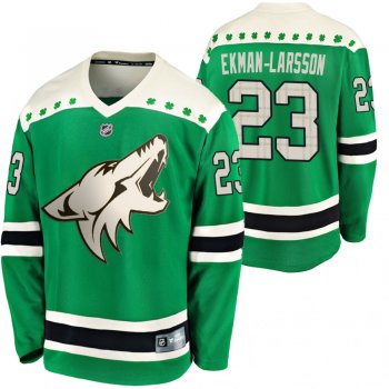 Coyotes Oliver Ekman-Larsson #23 Green 2020 St. Patrick's Day Replica Player Jersey