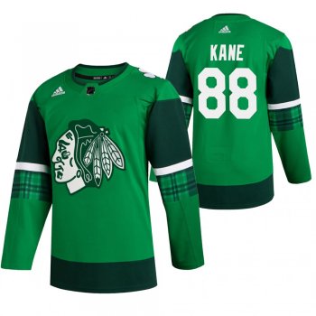 Blackhawks Patrick Kane #88 Green 2020 St. Patrick's Day Authentic Player Jersey