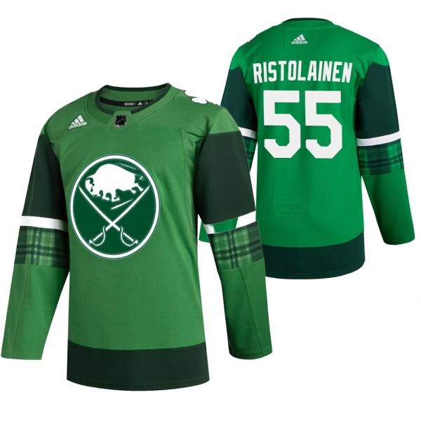 Sabres Rasmus Ristolainen #55 Green 2020 St. Patrick's Day Authentic Player Jersey