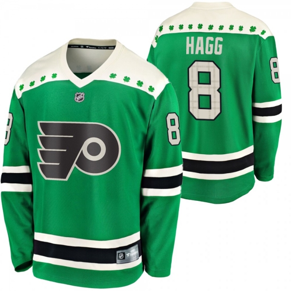 Philadelphia Flyers #8 Robert Hagg Green 2020 St. Patrick's Day Breakaway Jersey