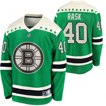 Bruins Tuukka Rask #40 Green 2020 St. Patrick's Day Replica Player Jersey