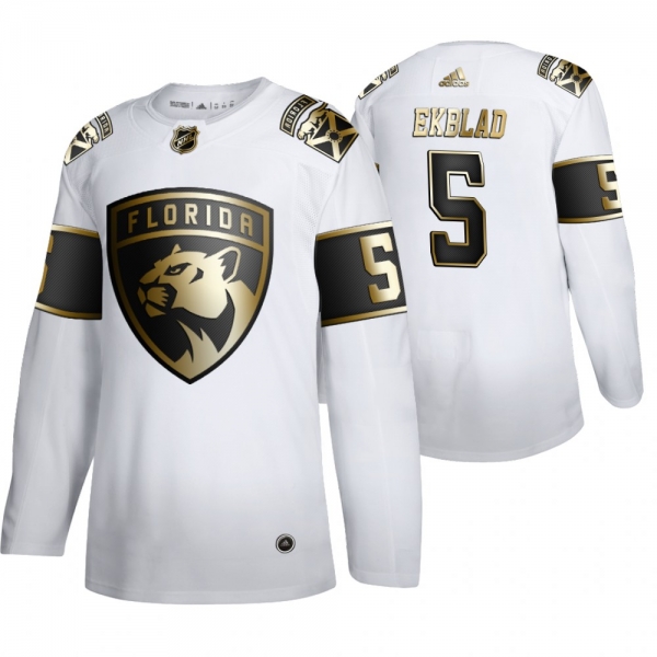 Aaron Ekblad Florida Panthers White NHL Golden Edition Authentic Jersey