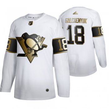 Alex Galchenyuk Pittsburgh Penguins White NHL Golden Edition Authentic Jersey