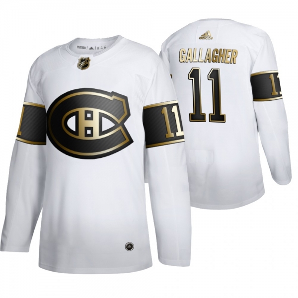 Brendan Gallagher Montreal Canadiens White NHL Golden Edition Authentic Jersey