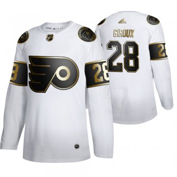 Claude Giroux Philadelphia Flyers White NHL Golden Edition Authentic Jersey