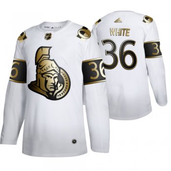 Colin White Ottawa Senators White NHL Golden Edition Authentic Jersey