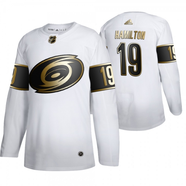 Dougie Hamilton Carolina Hurricanes White NHL Golden Edition Authentic Jersey