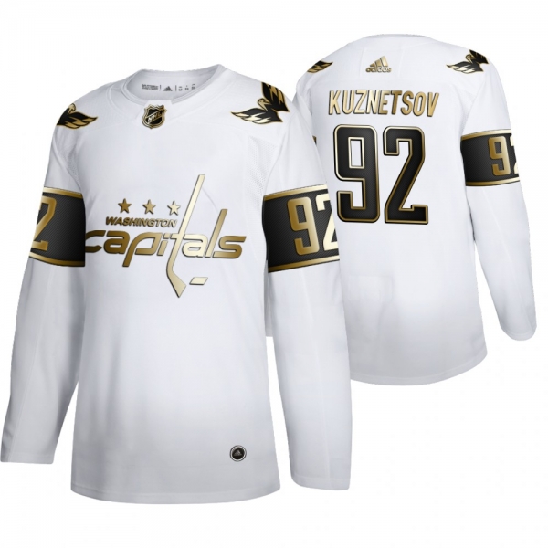 Evgeny Kuznetsov Washington Capitals White NHL Golden Edition Authentic Jersey