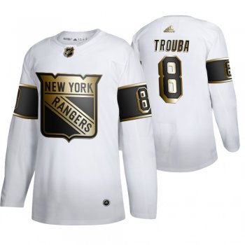 Jacob Trouba New York Rangers White NHL Golden Edition Authentic Jersey