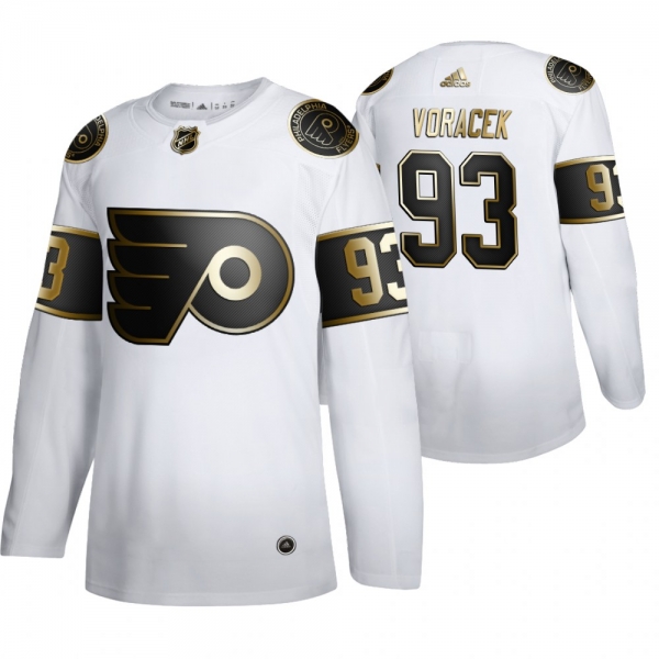 Jakub Voracek Philadelphia Flyers White NHL Golden Edition Authentic Jersey