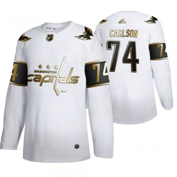 John Carlson Washington Capitals White NHL Golden Edition Authentic Jersey