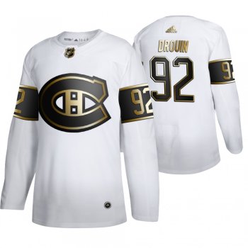 Jonathan Drouin Montreal Canadiens White NHL Golden Edition Authentic Jersey