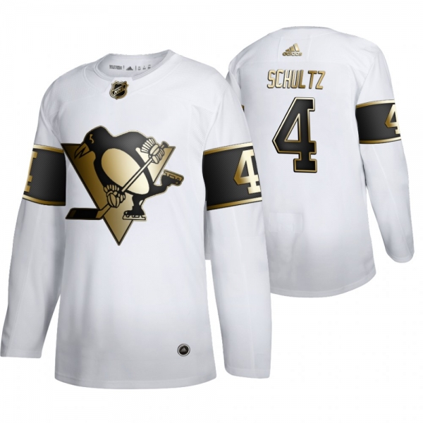 Justin Schultz Pittsburgh Penguins White NHL Golden Edition Authentic Jersey