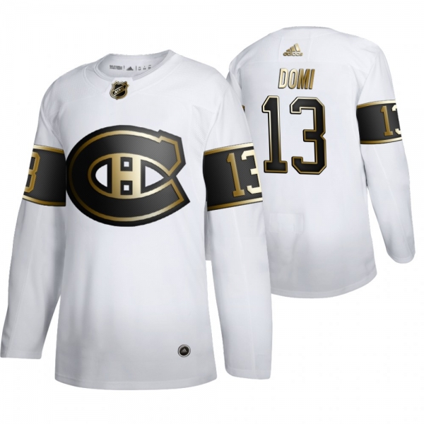 Max Domi Montreal Canadiens White NHL Golden Edition Authentic Jersey