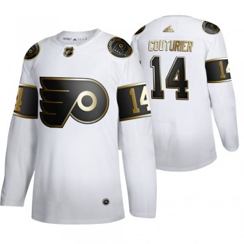 Sean Couturier Philadelphia Flyers White NHL Golden Edition Authentic Jersey