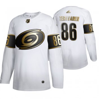 Teuvo Teravainen Carolina Hurricanes White NHL Golden Edition Authentic Jersey