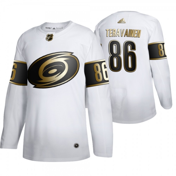 Teuvo Teravainen Carolina Hurricanes White NHL Golden Edition Authentic Jersey