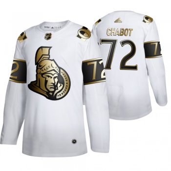 Thomas Chabot Ottawa Senators White NHL Golden Edition Authentic Jersey