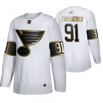 Vladimir Tarasenko St. Louis Blues White NHL Golden Edition Authentic Jersey