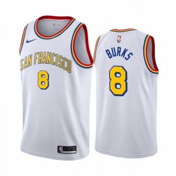 Golden State Warriors Alec Burks White 2019-20 Classic Edition San Francisco Warriors Jersey