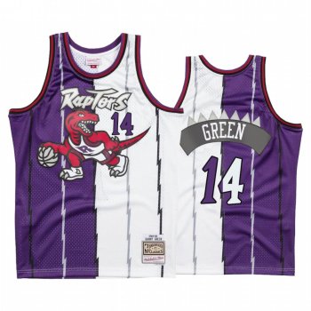 Toronto Raptors Danny Green #14 Hardwood Classics Jersey Men's Split