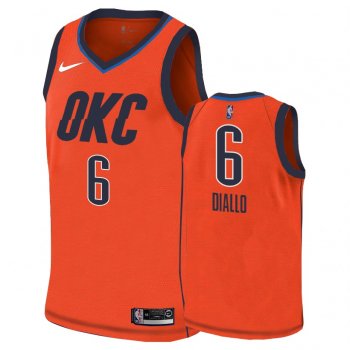 Thunder Male Hamidou Diallo #6 Split Sunset Jersey