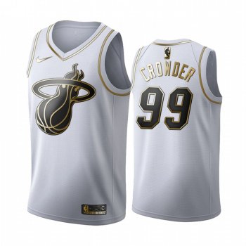 Jae Crowder #99 Miami Heat White Golden Edition Jersey