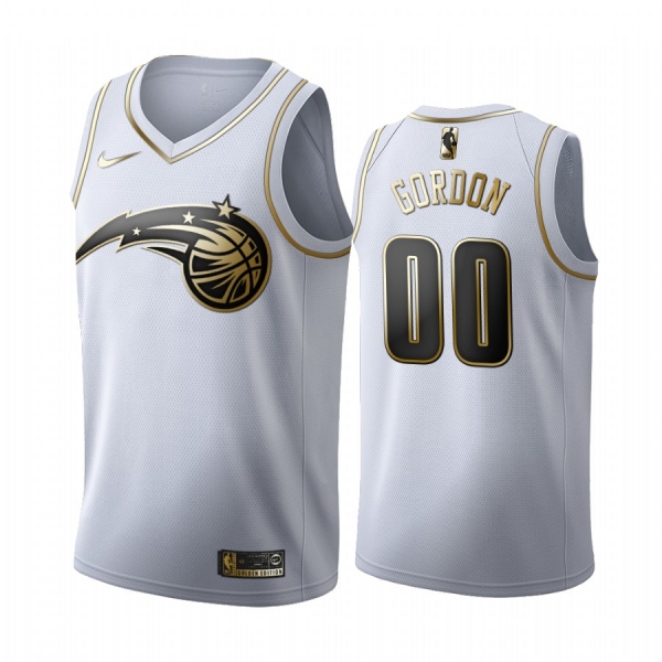 Aaron Gordon #00 Orlando Magic White Golden Edition Jersey