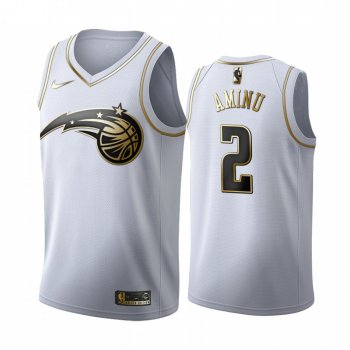 Al-Farouq Aminu #2 Orlando Magic White Golden Edition Jersey