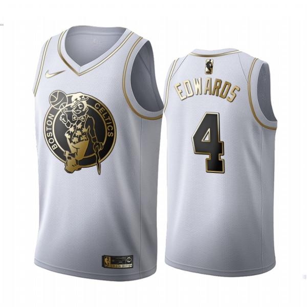 Carsen Edwards #4 Boston Celtics White Golden Edition Jersey