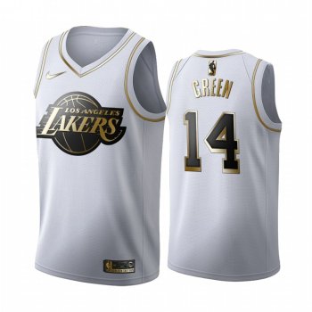 Danny Green #14 Los Angeles Lakers White Golden Edition Jersey