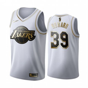 Dwight Howard #39 Los Angeles Lakers White Golden Edition Jersey