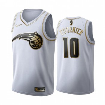 Evan Fournier #10 Orlando Magic White Golden Edition Jersey