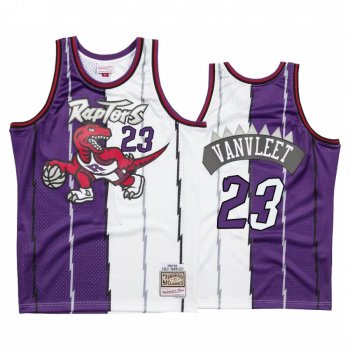 Toronto Raptors Fred VanVleet Purple Hardwood Classics Split Jersey