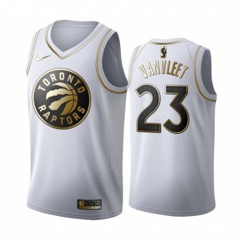 Fred VanVleet #23 Toronto Raptors White Golden Edition Jersey